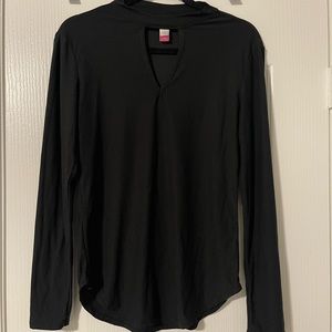Black Shirt with Cut Out